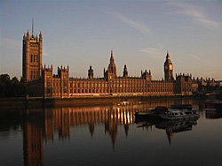 Houses of Parliament, early in the morning